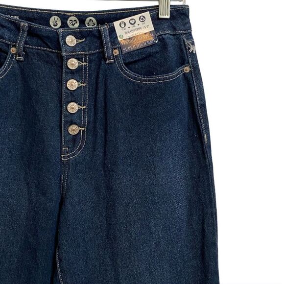 NWT Rewash High Rise Mom Jeans Women's Size 5/27 Stovepipe Button Fly Retro - Picture 4 of 13
